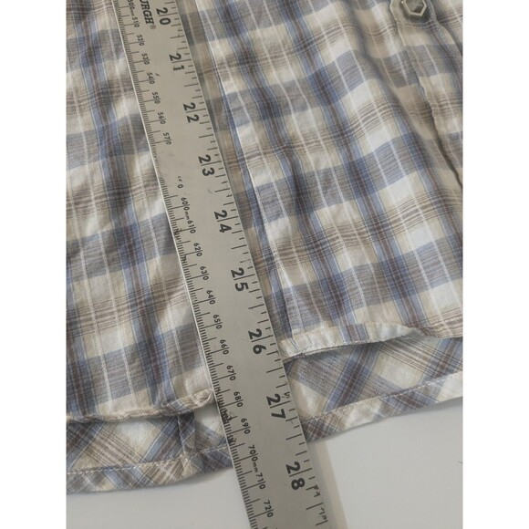 Roper Pearl Hexagon Snap Womens XL Plaid Long Cowboy Workwear Rodeo Ranch Horse - Picture 5 of 7